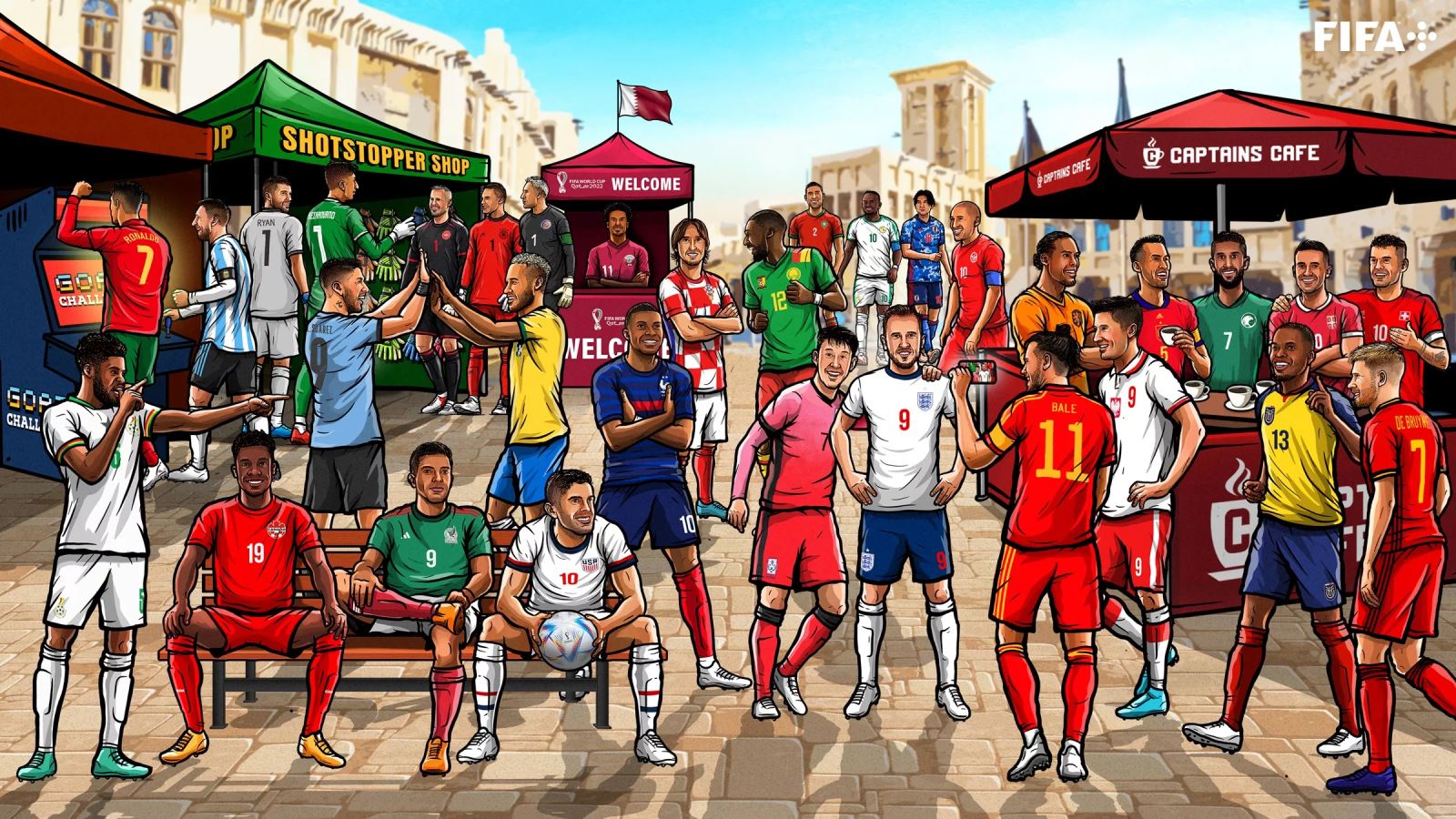 Cada seleção nacional participante da Copa do Mundo de 2022 possui táticas e estilos de jogo distintos